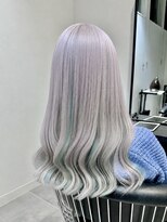 クリック 辰巳店(CLiC)&nbsp;インナーカラー×ホワイトシルバー×アクアブルー