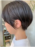 マッシュショート、前下がりショート、丸みショート、ネイビー