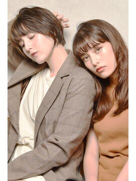 ゼロナナ バイ アフロート(07 by afloat) 前髪ココアブラウン大人かわいいフリンジウェーブ