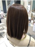 酸性ストレート×艶感ベージュ