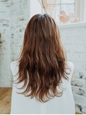前髪センターパートロング