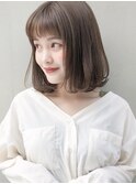 ナチュラルストレート　ワンカールボブ