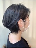 畠山雄大 大人可愛いひし形美人ショート・ブルーブラックカラー