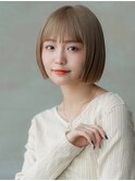 20代30代/大人かわいい/小顔ひし形/ミニボブ/ミディアムレイヤー