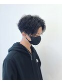 センターパート×ソフトツイスパ