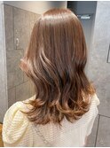 ブラウンベージュ_チェリーブラウンフェミニンロング_ba411011