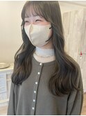 ブリーチなしオリーブグレージュ