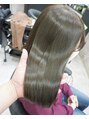 ヘアテリア リュウ 大塚(hair teria ryu) 手触りの良い縮毛矯正と透明感カラーで髪質改善