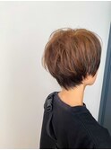 アンブレラカラー×ベリーショート　くせ毛悩み　岡崎nicohair