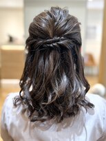 アロマ ヘアー ルーム 新宿店(AROMA hair room)&nbsp;ブルージュブラウンシンプルアレンジ/新宿/新宿西口