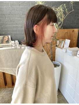 ニド(2do) ピンクオレンジインナーカラー