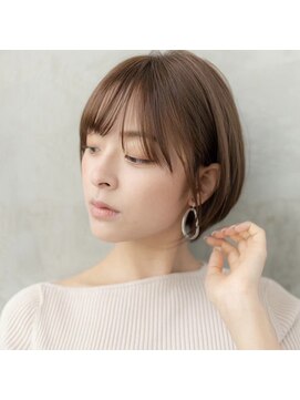 オースティン 調布アミックス(AUSTIN) 大人かわいい前髪セシルカットココアブラウンフリンジウェーブ