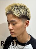 スパイキーショート×ブロンド
