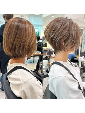 バンプ ギンザ(BUMP GINZA) 30代/40代/50代/前下がりショートボブ×透明感カラー【NAYUMI】