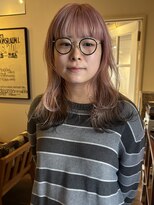 ドロップ(drop)&nbsp;エンドカラーでお洒落度UP　ピンクカラー　ブリーチカラー