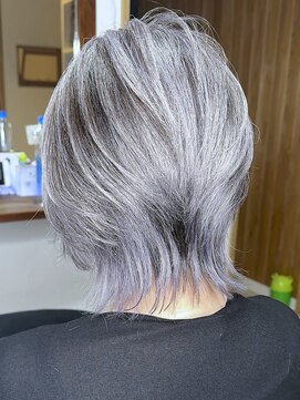 ブレイズヘアー(BLAZEhair) 【白髪多い方オススメ】脱白髪染めバレイヤージュ×ブリーチ3回
