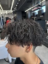 メンズ サロン ドット トウキョウ 町田店(men's salon dot. tokyo)&nbsp;センターパート×ツイストスパイラルパーマ