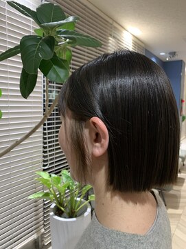 アース 三田南ウッディタウン店(HAIR&MAKE EARTH) 大人可愛い小顔 ショートカット切りっぱなし