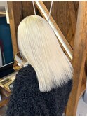 ホワイトブロンドホワイトカラートリプルカラーケアブリーチ金髪