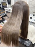 髪質改善縮毛矯正,レイヤー,縮毛矯正,白髪ぼかしハイライト.白髪