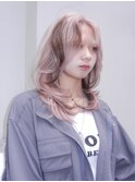 pink beige / layer cut