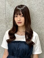 ディオ アンド ルーチェ アット(Dio&Luce at.)&nbsp;透明感バングと艶カール　好印象フェミニン