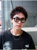 ツイストスパイラルパーマ波巻きシャドウメンズパーマ刈り上げ