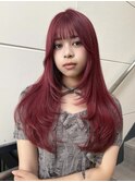 10代20代 ロングレイヤー ハッシュカット