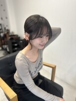 ホーミーキョウト(Homey Kyoto)&nbsp;艶感◎暗髪×顔周りレイヤーで大人韓国スタイル