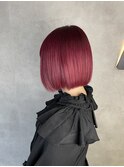 ワインレッドボブ