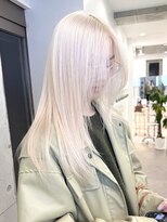 サンクプロジェクト(cinq PROJECT) 原宿韓国顔まわりホワイトベージュホワイトブロンド