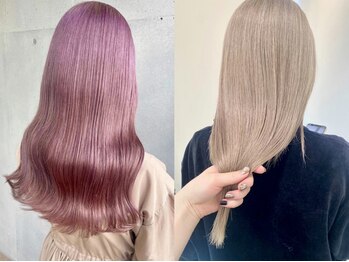 ゲーム 天神(GAME)の写真/お得に可愛いを創れるGAME！ブリーチダブルカラーやブリーチなしダブルカラーもお任せ下さい◎天神/大名