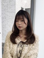 ビュー フクオカ(VIEW FUKUOKA) グレージュ/レイヤーカット/ロングヘア/顔周り/ダブルカラー