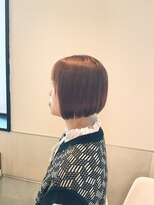 ゼル 郡山駅前(ZELE)&nbsp;オレンジカラーのボブスタイル