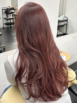 シベルバレー 横浜(sibell) ロングレイヤーカット顔周りレイヤーウルフハッシュカット韓国