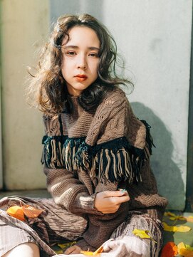 ドゥーア 代官山(Door) #ミディアムパーマ#ふわふわパーマ#ロングパーマ#ウェーブヘア