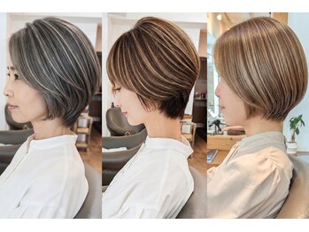 ヘアスタジオルース(HAIR STUDIO LUZ)の写真/骨格と髪質に沿った、お家でも再現性のあるショートカットが得意！【脱白髪染め/ボブ/ショートボブ】