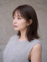ナチュラ(natura)&nbsp;顔まわりが綺麗な大人ミディアム×艶ブラウン