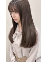 リオリス ヘア サロン(Rioris hair salon)&nbsp;艶髪ロング／ダークグレージュ／ナチュラルストレート