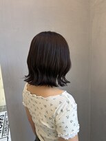 ラグヘアーワークス 草薙店(LAG HAIR WORKS)&nbsp;チョコレートブラウン×外ハネボブ
