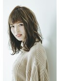 ゆるふわボブ×マロンベージュ