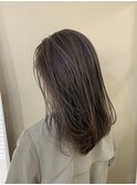 グレーベージュカラーダークアッシュベージュくすみカラー黒髪