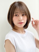 ★大人かわいいワンカール美髪ホワイトグレージュこなれミディ