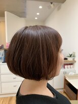 アイエムヘアー(im hair) 大人可愛い20代30代40代黒髪前下がりショートボブ丸みショート◎