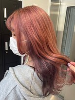 ベレーザ 渋谷(BELEZA)&nbsp;2251外国人風カラーベイビーピンクカシスレッドインナーカラー