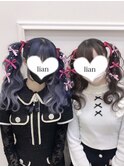 おそろいヘアセット♪
