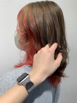 リー 甲子園(Lee) ベージュ × インナーピンク