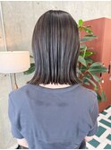 切りっぱなし×ハイライトグレージュ