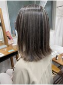 白髪ぼかしハイライト
