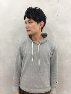 エンドリンク(endlink) センターパートショートパーマ